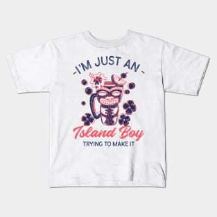 Just An Island Boy Kids T-Shirt